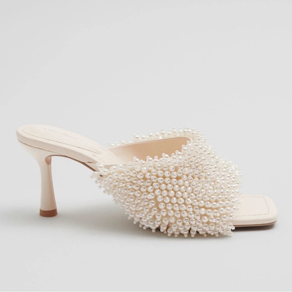& Other Stories Pearl Mule Slide Heels